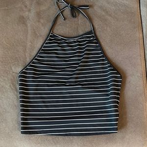 Striped halter top